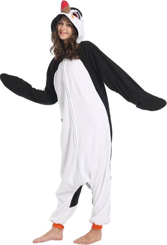Darkcom Kids Animal Onesie ، Women and Mens Cosplay Puffin Onesie Assealeen Costume Christmas Pajamas Sleepwear in Kuwait