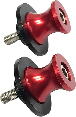 2pcs M8 X1.5 Motorcycle Swing Arm Spools Sliders CNC 8mm Swingarm Stand Screw Replacement for Ninja 650 400 1000 CBR1000RR CBR600RR GSXR750 GSXR1000 S1000RR Z900 ZX10R ZX6R（Red) in Saudi Arabia