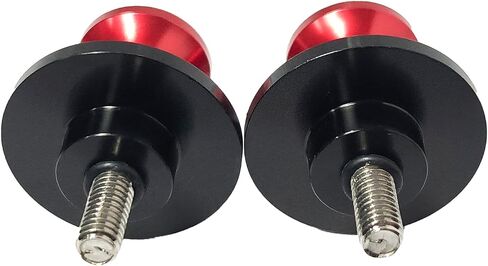 2pcs M8 X1.5 Motorcycle Swing Arm Spools Sliders CNC 8mm Swingarm Stand Screw Replacement for Ninja 650 400 1000 CBR1000RR CBR600RR GSXR750 GSXR1000 S1000RR Z900 ZX10R ZX6R（Red) in Saudi Arabia