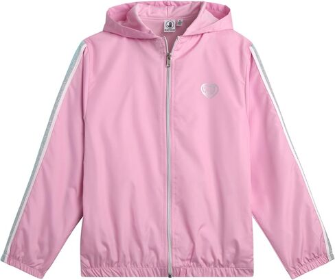 Body Glove Girls Windbreaker - Cozy Zip-Up Hooded Jacket for Girls (7-12) in Saudi Arabia