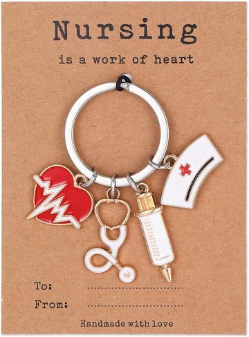 Nurse Gifts Keychain for Women Funny Nurse Appreciation Graduation Gifts for Nursing Students & Medical Assistants in Saudi Arabia