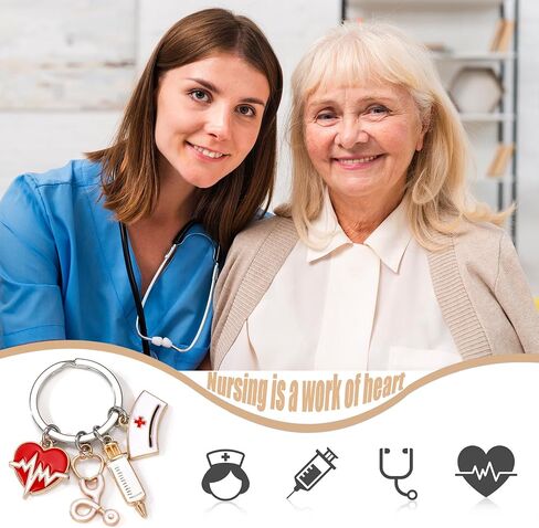 Nurse Gifts Keychain for Women Funny Nurse Appreciation Graduation Gifts for Nursing Students & Medical Assistants in Saudi Arabia