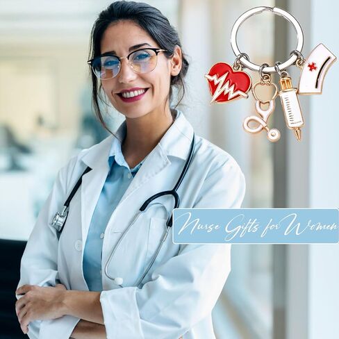 Nurse Gifts Keychain for Women Funny Nurse Appreciation Graduation Gifts for Nursing Students & Medical Assistants in Saudi Arabia