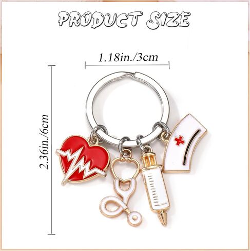 Nurse Gifts Keychain for Women Funny Nurse Appreciation Graduation Gifts for Nursing Students & Medical Assistants in Saudi Arabia