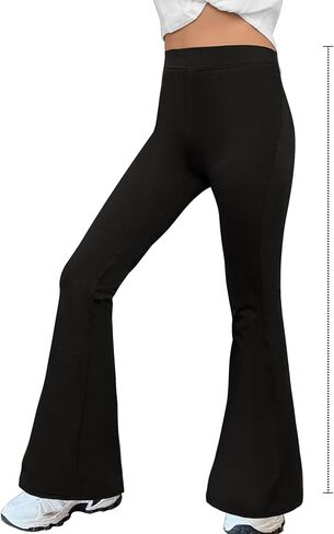 WSPLYSPJY Women's Print Stretch Bell Bottom Flare Palazzo Pants Trousers in Saudi Arabia