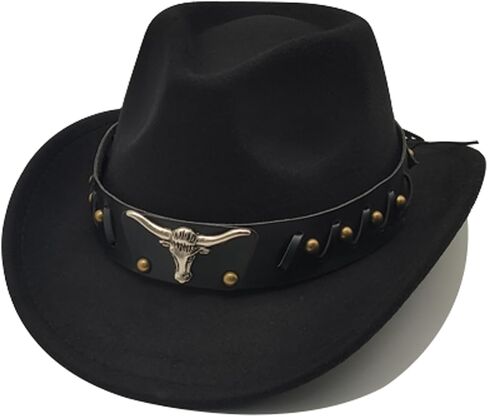 Kids Cowboy Hat for Girls Boys Unisex Western Cowgirl Hat with Buckle Belt Wide Brim Fedora Hat Dress Up Costume in Saudi Arabia