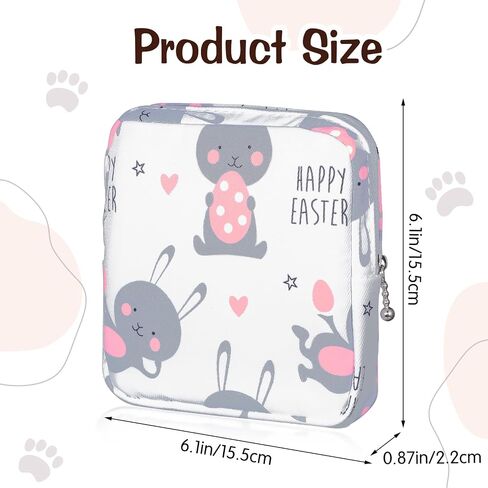 Sanitary Napkin Storage Bag, Portable Period Bags for Teen Girls for School, Tampon Disposal Bags Teen Pads Feminine Product Organizer, First Period Kit Pouch for Girls (Cat) in Saudi Arabia
