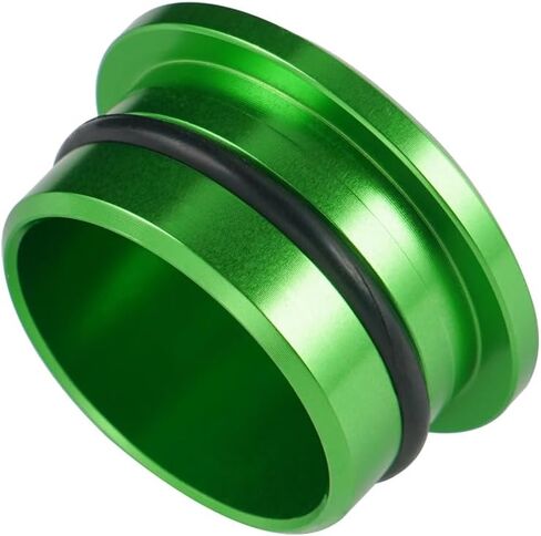 ختم ثقب إطار الدراجات النارية من الألومنيوم متوافق مع Kawasaki KLR650 1987-2024 ، مقابس الإطار ، غطاء فتحة الإطار ، ملحقات KLR650 ، CNC ، الأنود ، الأخضر in Kuwait
