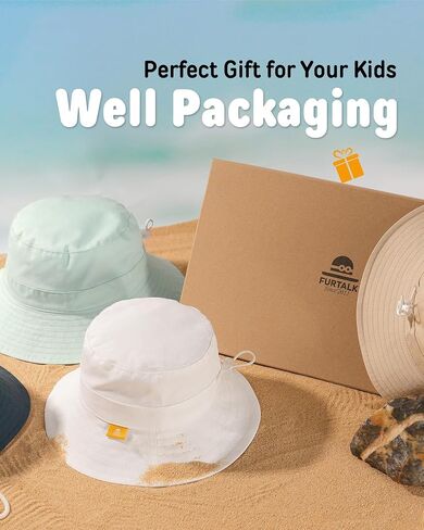 FURTALK Baby Toddler Sun Hat for Boy Girl Summer Bucket Hat Kids Sun Protection Beach Hat in Saudi Arabia