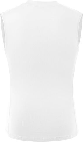 Boys Compression Shirt,Youth Sleeveless Athletic Tank Tops,Football Undershirt Wicking Sport Kids in Kuwait