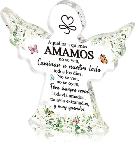 Yopyame Spanish Christian Acrylic Gift - Religious Inspirational Gift for Woman, Christian Prayer Bible Verse Table Decor Signs, Faith Keepsake Paperweight for Christmas Holiday Home Decor (Sunflower) in Saudi Arabia
