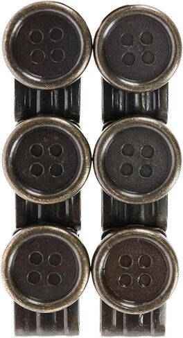 Trafalgar No Sew Moveable Button End Brace Clips (Set of 6) in Saudi Arabia