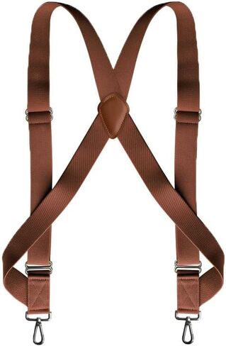 Men's Suspender Heavy Duty 2 Hook Suspenders for Men Adjustable Braces 1.4 Inch Wide Big and Tall Men Side Hook in Saudi Arabia