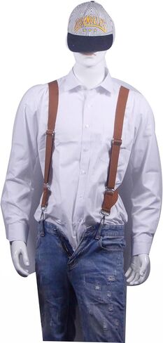 Men's Suspender Heavy Duty 2 Hook Suspenders for Men Adjustable Braces 1.4 Inch Wide Big and Tall Men Side Hook in Saudi Arabia