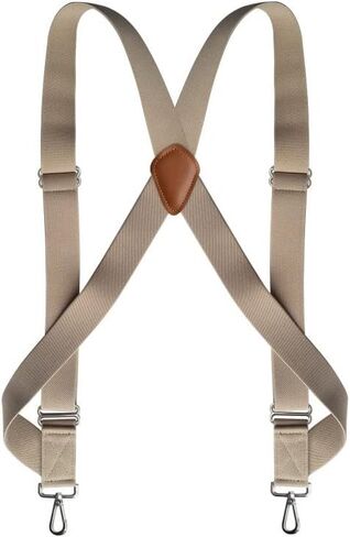 Men's Suspender Heavy Duty 2 Hook Suspenders for Men Adjustable Braces 1.4 Inch Wide Big and Tall Men Side Hook in Saudi Arabia