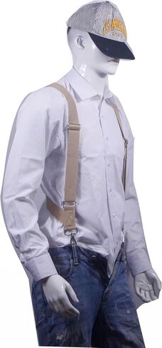 Men's Suspender Heavy Duty 2 Hook Suspenders for Men Adjustable Braces 1.4 Inch Wide Big and Tall Men Side Hook in Saudi Arabia