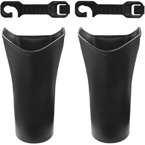 Car Umbrella Holder, Portable Trash Bucket Hook for Headrest, Waterproof Leakproof Car Umbrella Stand Rack, Car Trash Can, Car Organizer Interior Accessories for Vehicle, Home, Office (2PCS)
