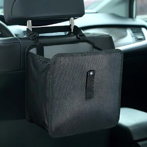 Foldable Car Trash Can, Waterproof Leakproof Hanging Auto Garbage Can, Multifunctional Large Capacity Vehicle Garbage Bag Storage Bag Organizer, Interior Car Accessories (Large)