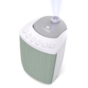 MyBaby Soundspa Lullaby 2-in-1 Machine و machine مع 8 أصوات مهدئة ، وحجم قابل للتعديل ، وجهاز عرض الضوء الدوار مع 3 صور مهدئة ، وموقت تلقائي ، من قبل Homedics