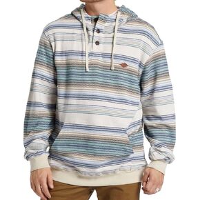 Billabong Men's Rancho Henley Pullover Hooded Flannel in Kuwait