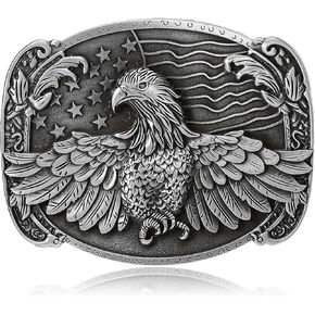 Western Cowboy Rodeo Ghost Headed Belt Belt Buckle للرجال الأولاد الهالوين