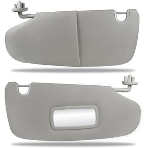 Shenkenuo Gray Left Driver و Right Passenger Sun Sun Found مع (2002-2009) Dodge RAM 1500 2500 3500 ، SUN VISOR PRESSION NOGRE 1CT18TL2AA (Drive & Passenger Side)