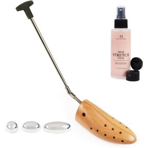 FootFitter Premium Boot Stretcher One Pack & 4 oz. Boot Stretching Spray (Women’s Medium 7 – 9)