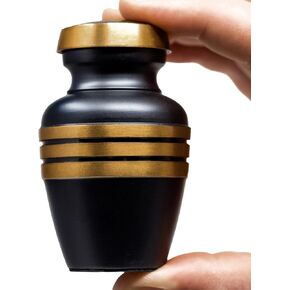 Urn for Ashes Adult Male and Female - Decorative Urns, Funeral Cremation Urns, Burial Urns, Urns for Human Ashes Adult Man and Women, Pewter Large Urn