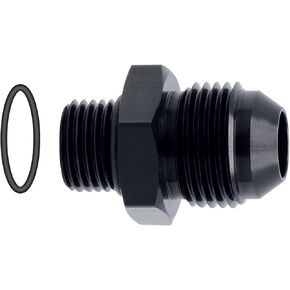 10AN Flare to 10AN ORB Male Fuel Rail Adapter Fitting Black 2PCS