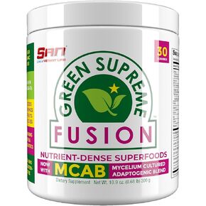 Nutrition’s Green Supreme Fusion Blend Antioxidant: Super Greens Smoothie Mix with Spirulina, Chlorella, Adaptogenic Mushrooms, 30 Servings