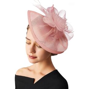 Women Fascinators Hats Flower Fascinators with Headband and Clip Tea Party Headwear for Women and Girls