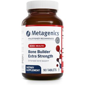 Metagenics Bone Builder قوة إضافية - تعزيز دعم العظام | 60 حصانة ، 180 عدد (حزمة 1)