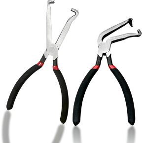 37960 Electrical Disconnect Pliers,8in Automotive Electrical Connector Pliers for Push Tab Style Plugs,Straight Head Black