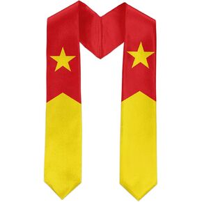 Tigray Region Flag International Graduate Satin Stole Scarf with National Flag Design, 72" Graduation Sash