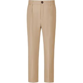 Boys Dress Pants Flat Front School Uniform Pants for Boys Toddler Kids Formal Boy’s Suit Pants