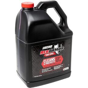 6550050 Red Armor Oil Mix 2-Cycle2-Stroke High Performance ، شبه خاضع للنظافة ، نظيفة وحماية من تراكم الكربون ، صيغة محرك معدات الطاقة الخارجية 128 Fl Oz ، (1 Gal.)