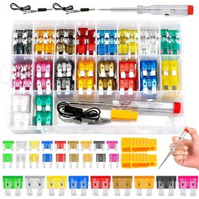 3066pcs صمامات السيارة مجموعة مجموعة متنوعة ، شفرة مركبة مختلطة - Mini & Mini & Low Profile Mini (2A 5A 7.5A 10A 15A 20A 25A 30A 35A) ، استبدال RV ، شاحنة ، Auto (306pcs)