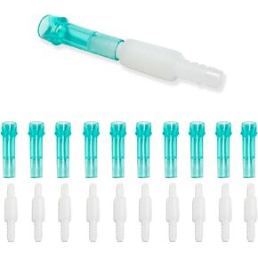 Oxygen Tubing Swivel Connectors, 360-Degree Rotation, Cannula, Hose, Tube Connectors, Oxygen Line Splitter,Standard Size - Male/Female，10-Pack