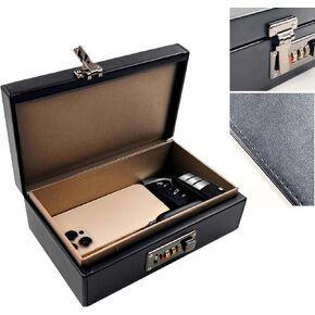 الكنوز اليومية Farady Box لمفاتيح السيارات مع قفل مزيج ، 8.2x5.1x2.9 بوصة واقي مفتاح السيارة ، حظر مفتاح FOB الجلود RFID حظر ، مضاد للسرقة مفتاح الإشارة FOB الإشارة.