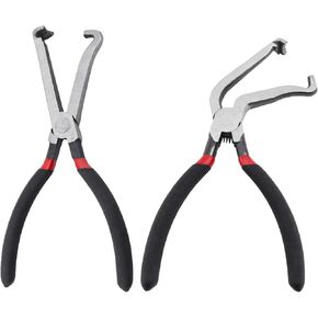 2Pcs Electrical Disconnect Pliers,Automotive Connector & Fuel Line Clip Remover Tools, Car Electrical Connector Disconnect Tools (1*Straight+1 * 60°)