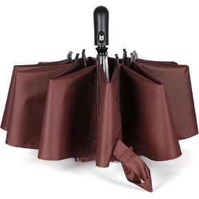 Inverted Umbrella 54 inch Large Windproof Umbrellas Auto Open And Close Compact Reverse Closed, Folding Storage for Women And Men, Travel Foldable Large Size Oversize Fold 10 Ribs Sturdy