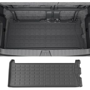 powoq 7&8 Seats Cargo Mat Compatible with 2021-2025 Toyota Sienna Trunk Mat Cargo Liner TPE Backrest Mat Trunk Liner Replacement for 2021-2025 Toyota Sienna Accessories (Trunk Mat+Backrest Mat)