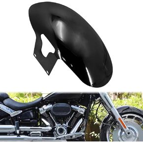 Fender Fender Mudguard متوافق مع Harley Softail M8 FATBOY FLFB 107 FLFBS 114 2018-2024 (Gloss Black)