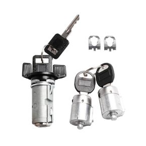 924-791 مجموعة أسطوانة قفل باب مفتاح الإشعال مع مفاتيح ملائمة لـ Chevy GMC C1500/C2500/C3500 K1500/K2500/K3500 Pickup 1988-1994 استبدال 12300443 ، D1414B ، 701400 ، LC1430 ، LC1428