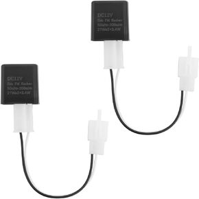 2pcs قابلة للتعديل قابلة للتعديل 2 دبوس ترحيل LED LED للدراجات النارية Fix Firce Signal Hyper Flash for Bike Scooter Direct