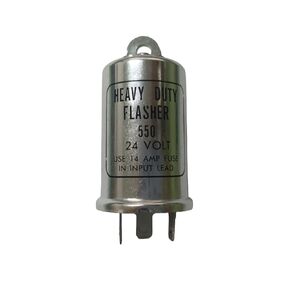 24V Thermal Turn Signal Flasher Relay with Bracket for Vintage Cars