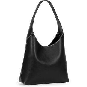 JQWYGB Hobo Bags Slouchy Tote Bag for Women Vegan Leather Shoulder Work Bag Designer Handbag Trendy Slouch Purse