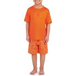 Spyder Kid's Swimwear Boys' Rash Guard UPF 30+, Quick-Dry Trunks, 2-Piece Swim Set, Brief Liner, Pockets
