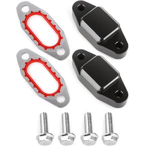 LS Engine Oil Cooler Bypass Cover Block off Plate Compatible with Gen III IV LS Engine Replace OE#12577903(2x 1/8" NPT Ports)