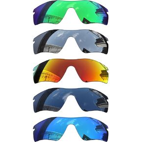 Acefrog 5 Pieces Polarized Replacement Lenses for Oakley RadarLock Path OO9181 Sunglasses, Perfectly Fit, Shatterproof, Anti-scratch, Value Pack